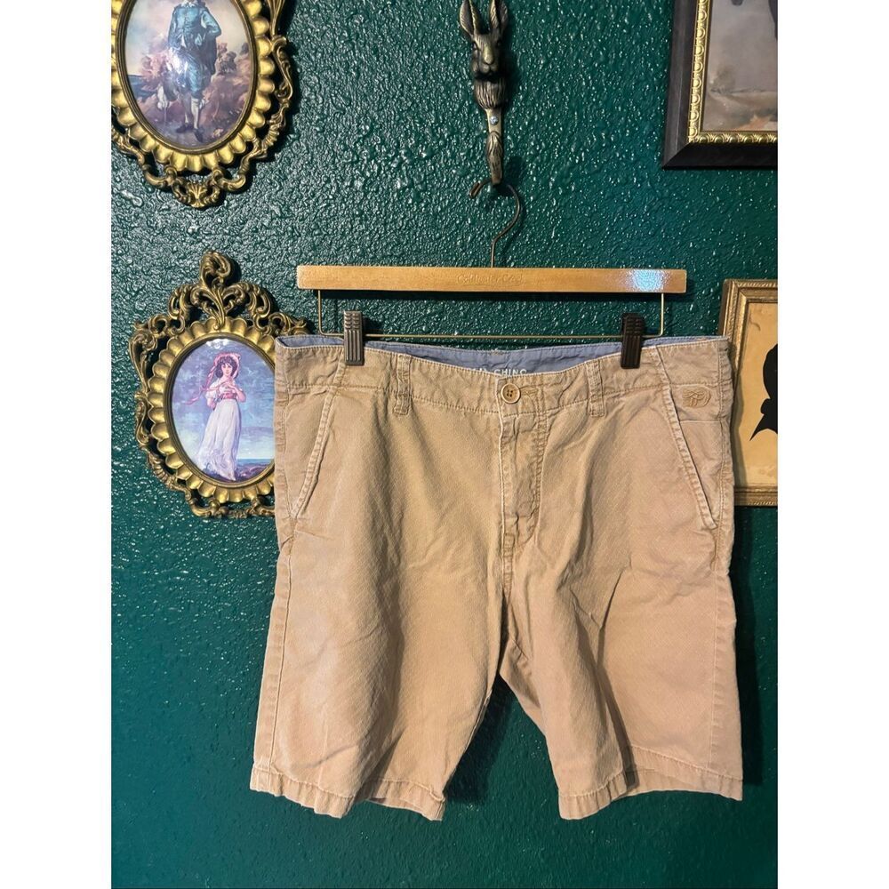 Tom Tailor Slim Chino Shorts Sz 32 Tan